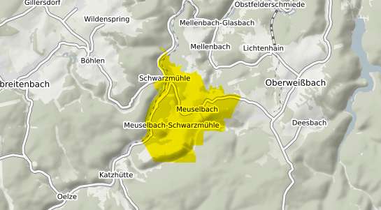 Immobilienpreisekarte Meuselbach-Schwarzmühle